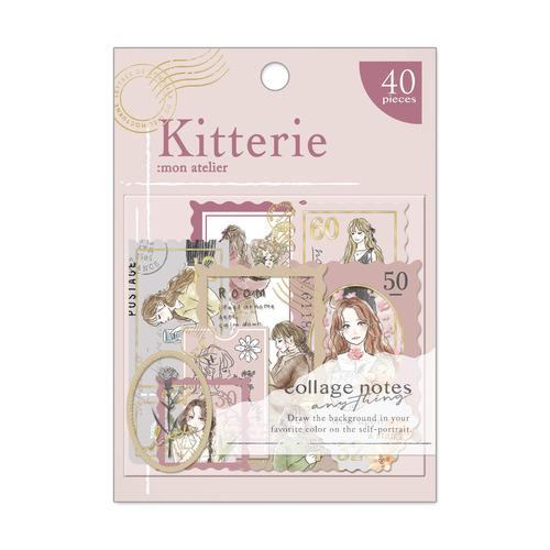 Q-LiA Kitterie Stamp-like Flake Stickers - My Holiday - Default Title by Techo Treats Stationery