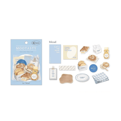 Q-LiA Mootasty Flake Stickers - Kissa - Default Title by Techo Treats Stationery