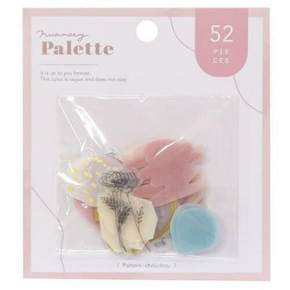 Q-LiA Nuancey Palette Flake Stickers - chou chou - Default Title by Techo Treats Stationery