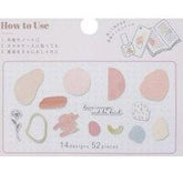Q-LiA Nuancey Palette Flake Stickers - chou chou - Default Title by Techo Treats Stationery