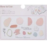 Q-LiA Nuancey Palette Flake Stickers - chou chou - Default Title by Techo Treats Stationery