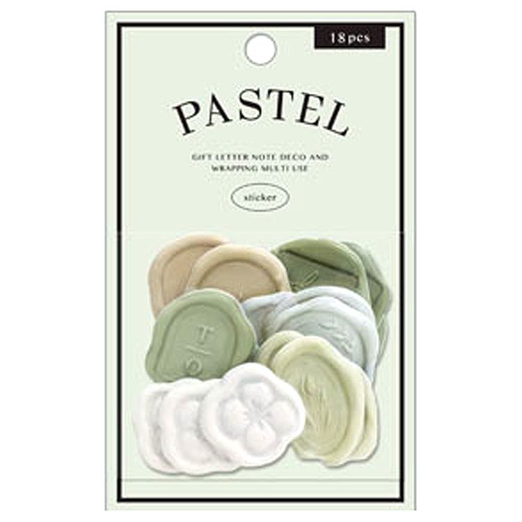 Q-LiA PASTEL SEALING DEAR Wax Seal Sticker - Chill Green - Default Title by Techo Treats Stationery