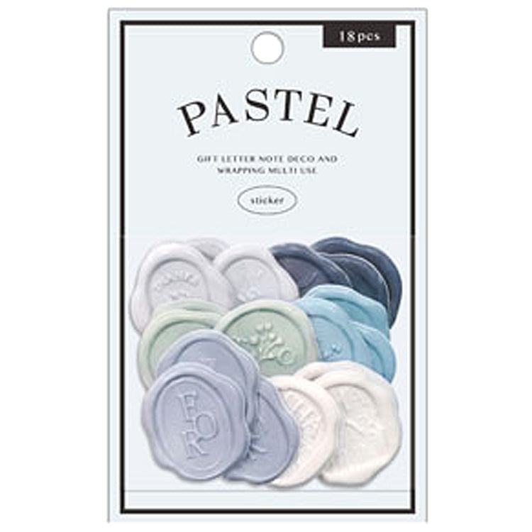 Q-LiA PASTEL SEALING DEAR Wax Seal Sticker - Light Blue - Default Title by Techo Treats Stationery