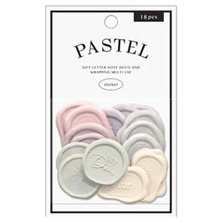 Q-LiA PASTEL SEALING DEAR Wax Seal Sticker - Milky Pastel - Default Title by Techo Treats Stationery