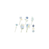 Q-LiA Poche Bouquet Flake Stickers - Blue - Default Title by Techo Treats Stationery