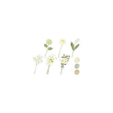 Q-LiA Poche Bouquet Flake Stickers - Lime Green - Default Title by Techo Treats Stationery