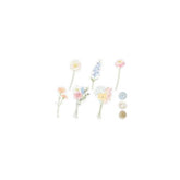 Q-LiA Poche Bouquet Flake Stickers - Pastel - Default Title by Techo Treats Stationery