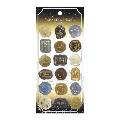 Q-LiA SEALING DEAR Stella Wax Seal Sticker - Twilight - Default Title by Techo Treats Stationery