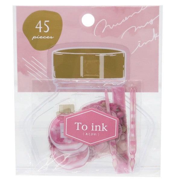 Q-LiA To Ink Flake Stickers - Akogare - Default Title by Techo Treats Stationery