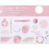 Q-LiA To Ink Flake Stickers - Akogare - Default Title by Techo Treats Stationery