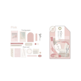 Q-LiA Typory Flake Stickers - Pink - Default Title by Techo Treats Stationery