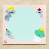 Reiko Tada Block Memo - LEMON & LIME WITH ANIMALS - cozyca products - Default Title by Techo Treats Stationery