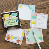 Reiko Tada Block Memo - LEMON & LIME WITH ANIMALS - cozyca products - Default Title by Techo Treats Stationery