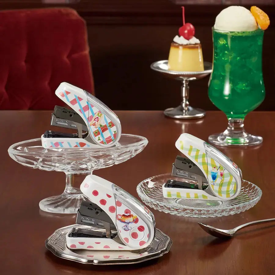 MAX Retro Cafe Stapler (32-sheet Capacity) - Pudding