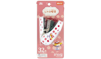 MAX Retro Cafe Stapler (32-sheet Capacity) - Pudding