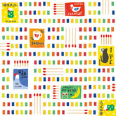 Retro Diary Garagara Memo Pad - Red Stripe - Furukawa Shiko - Default Title by Techo Treats Stationery