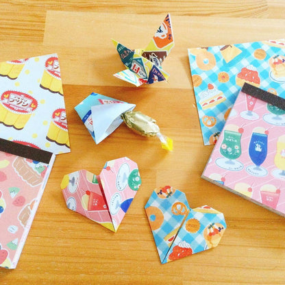 Retro Diary Garagara Memo Pad - Red Stripe - Furukawa Shiko - Default Title by Techo Treats Stationery