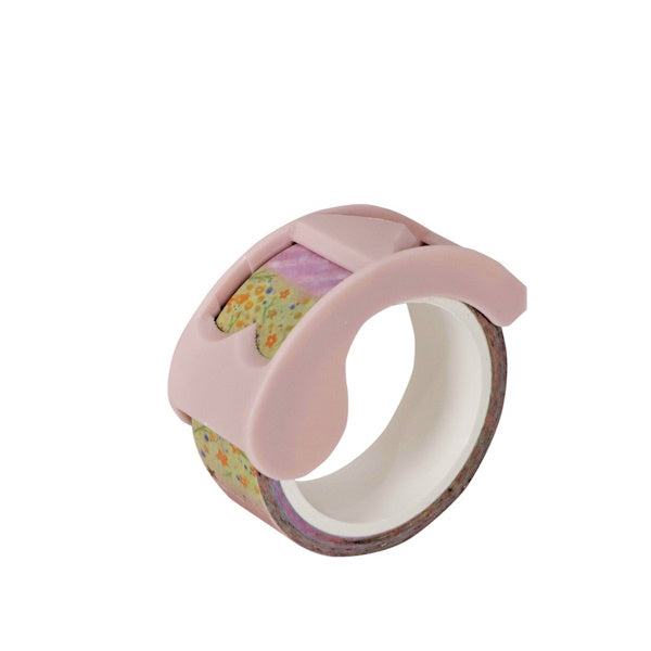 Ribbon Bon 2way Masking Tape Cutter 2nd Edition - Heart (With Masking Tape) - Kutsuwa - Default Title by Techo Treats Stationery