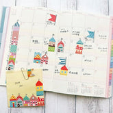 Ribbon Bon 2way Masking Tape Cutter 2nd Edition - House (With Masking Tape) - Kutsuwa - Default Title by Techo Treats Stationery