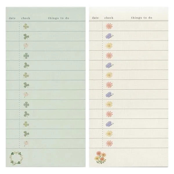RYU-RYU Embroidery Series To Do List - Clover - Default Title by Techo Treats Stationery