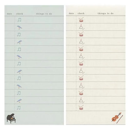 RYU-RYU Embroidery Series To Do List - Music - Default Title by Techo Treats Stationery