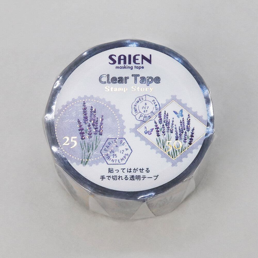 SAIEN Stamp Story Foil-stamped Clear Tape - Lavender - Default Title by Techo Treats Stationery