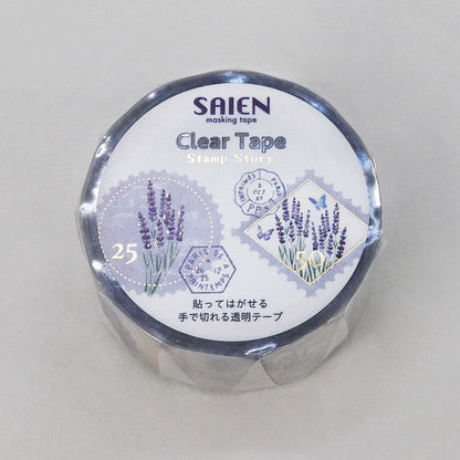 SAIEN Stamp Story Foil-stamped Clear Tape - Lavender - Default Title by Techo Treats Stationery