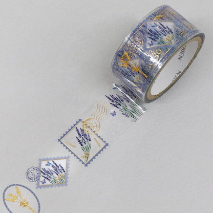 SAIEN Stamp Story Foil-stamped Clear Tape - Lavender - Default Title by Techo Treats Stationery