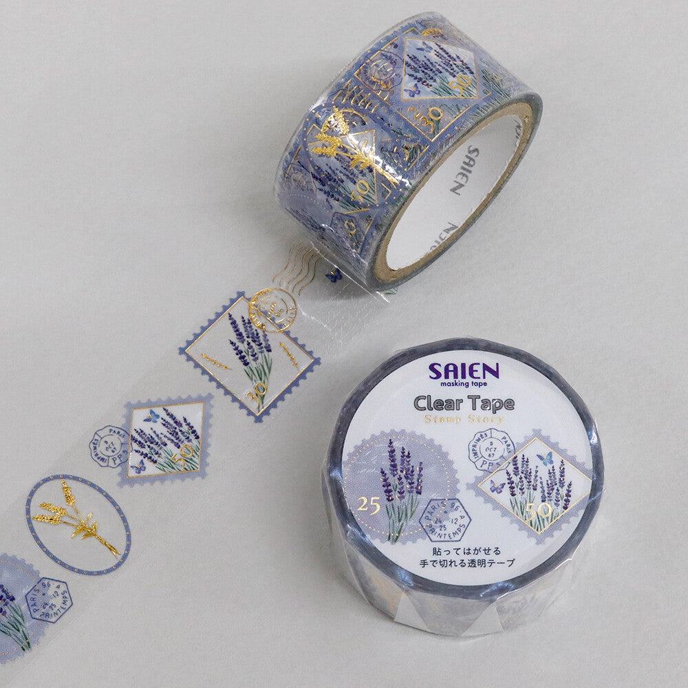 SAIEN Stamp Story Foil-stamped Clear Tape - Lavender - Default Title by Techo Treats Stationery