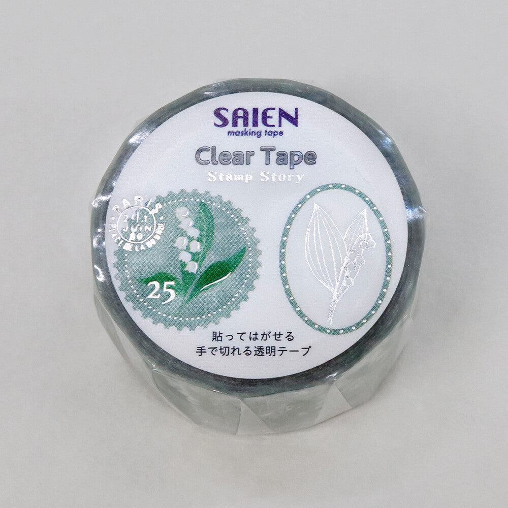 SAIEN Stamp Story Foil-stamped Clear Tape - Lily of the Valley - Default Title by Techo Treats Stationery