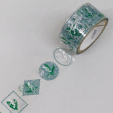 SAIEN Stamp Story Foil-stamped Clear Tape - Lily of the Valley - Default Title by Techo Treats Stationery