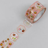 SAIEN Stamp Story Foil-stamped Clear Tape - Tea Party - Default Title by Techo Treats Stationery