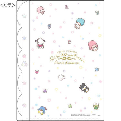 Sailor Moon Cosmos x Sanrio Characters A4 Die-cut Clear Folder 5P (B) - Techo Treats