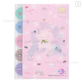 Sailor Moon x Sanrio Characters A4 Die-cut 5-Pocket Clear Folder (B) - Sun-Star Stationery - Default Title by Techo Treats Stationery
