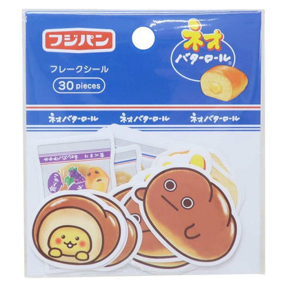 Sakamoto Fujipan Die-cut Flake Stickers - Butter Roll - Default Title by Techo Treats Stationery