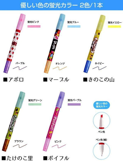 Sakamoto Snacks Highlighter - Mushroom Mountain - Default Title by Techo Treats Stationery
