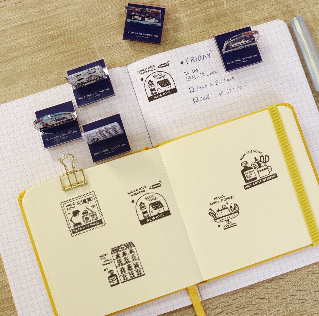 SANBY eric Acrylic Stand Rubber Stamp Vol.1 - Ink - Default Title by Techo Treats Stationery