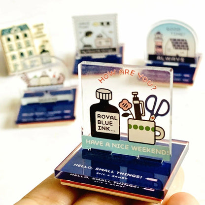 SANBY eric Acrylic Stand Rubber Stamp Vol.1 - Ink - Default Title by Techo Treats Stationery