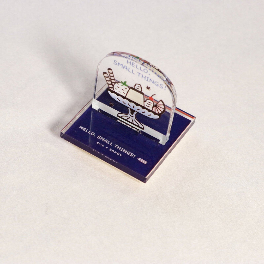 SANBY eric Acrylic Stand Rubber Stamp Vol.1 - Pudding - Default Title by Techo Treats Stationery