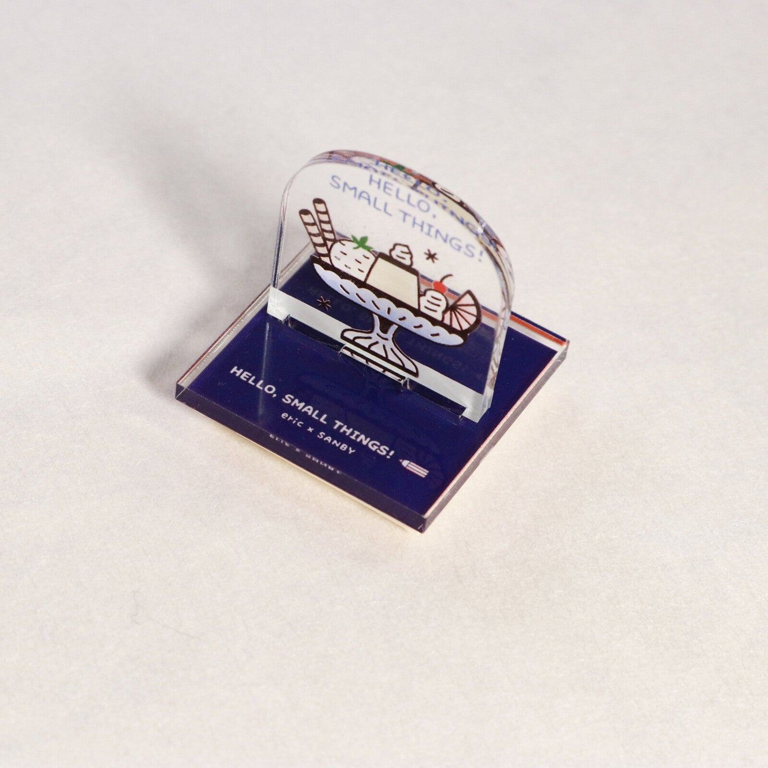 SANBY eric Acrylic Stand Rubber Stamp Vol.1 - Pudding - Default Title by Techo Treats Stationery