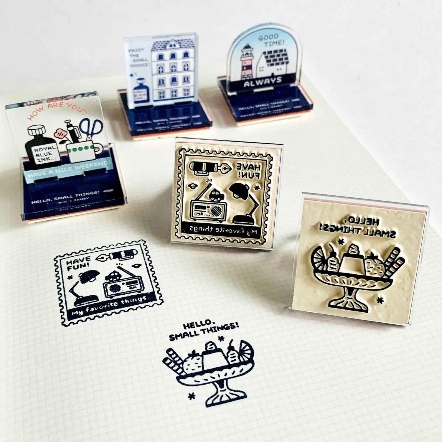 SANBY eric Acrylic Stand Rubber Stamp Vol.1 - Stamp - Default Title by Techo Treats Stationery