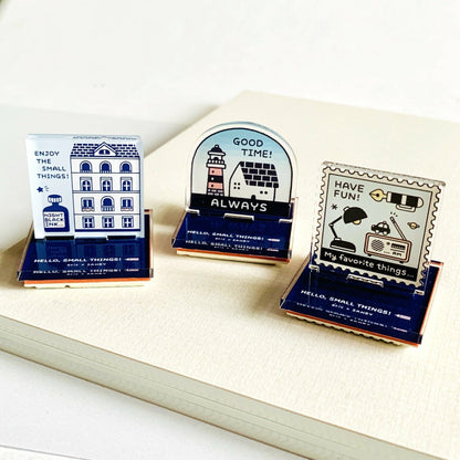 SANBY eric Acrylic Stand Rubber Stamp Vol.1 - Town - Default Title by Techo Treats Stationery