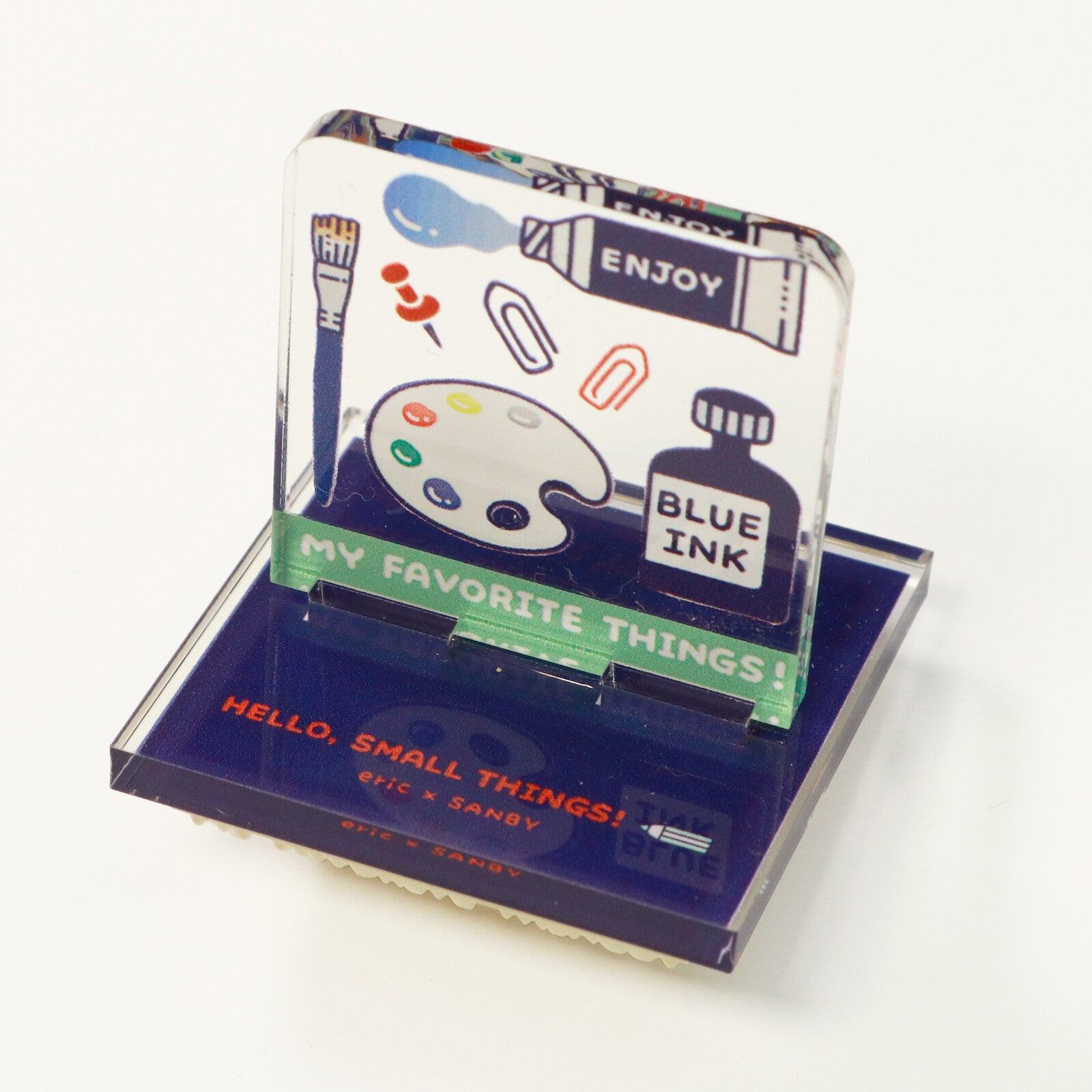 SANBY eric Acrylic Stand Rubber Stamp Vol.2 - PALETTE - Default Title by Techo Treats Stationery
