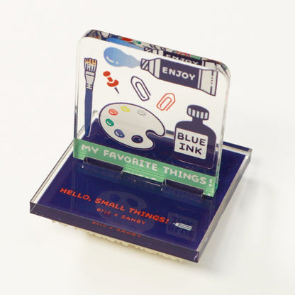 SANBY eric Acrylic Stand Rubber Stamp Vol.2 - PALETTE - Default Title by Techo Treats Stationery
