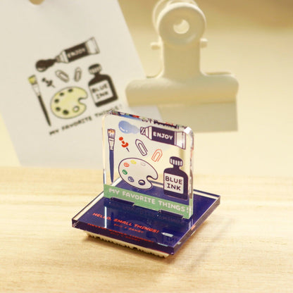 SANBY eric Acrylic Stand Rubber Stamp Vol.2 - PALETTE - Default Title by Techo Treats Stationery