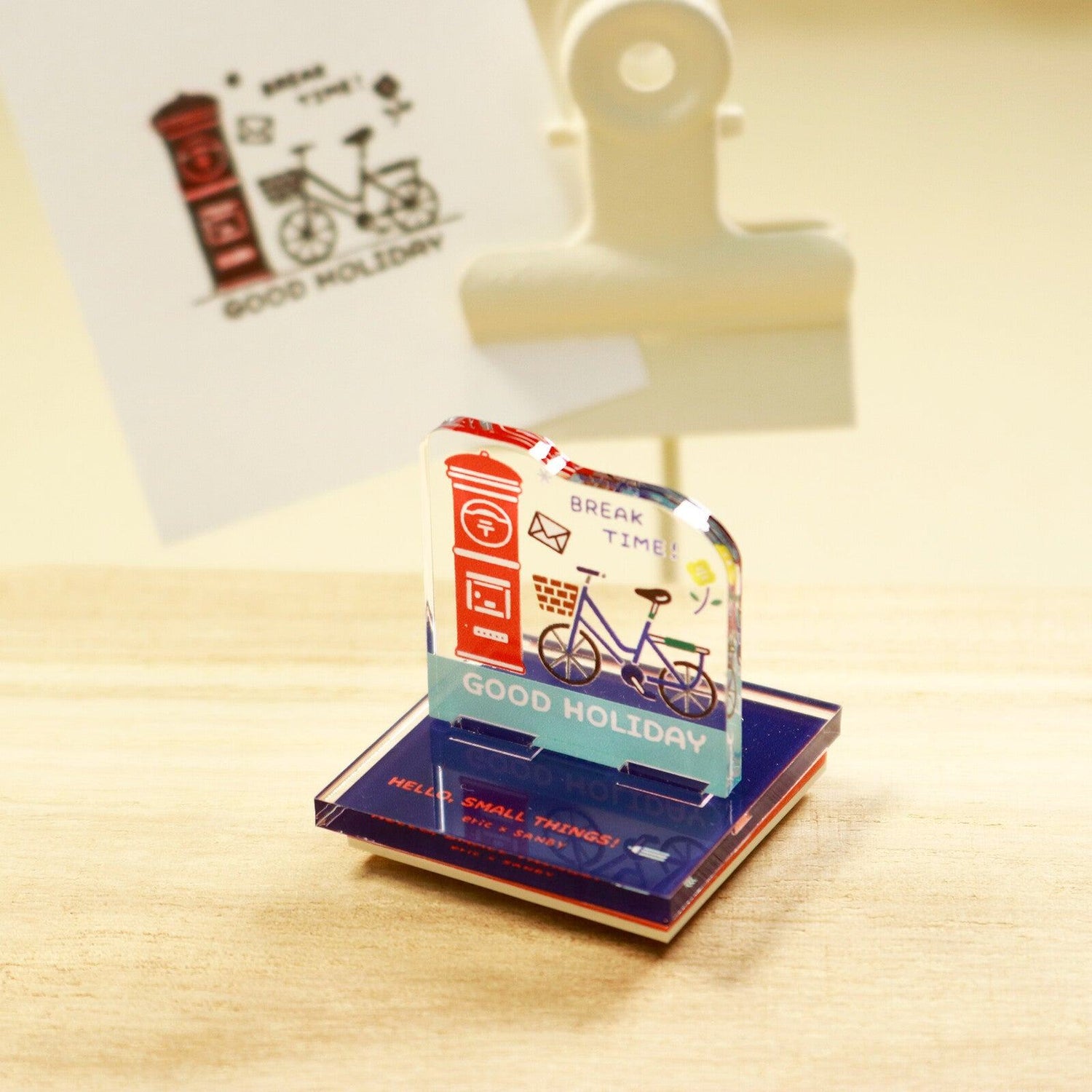 SANBY eric Acrylic Stand Rubber Stamp Vol.2 - POST - Default Title by Techo Treats Stationery