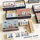 SANBY eric Matchbox Rubber Stamp Set - ON MY DESK - Default Title by Techo Treats Stationery