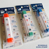SANBY eric Schedule Icon Penetrating Stamp - Relax - Default Title by Techo Treats Stationery