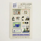 SANBY eric Washable MULTI-STICKER - ENJOY - Default Title by Techo Treats Stationery