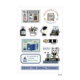 SANBY eric Washable MULTI-STICKER - ENJOY - Default Title by Techo Treats Stationery